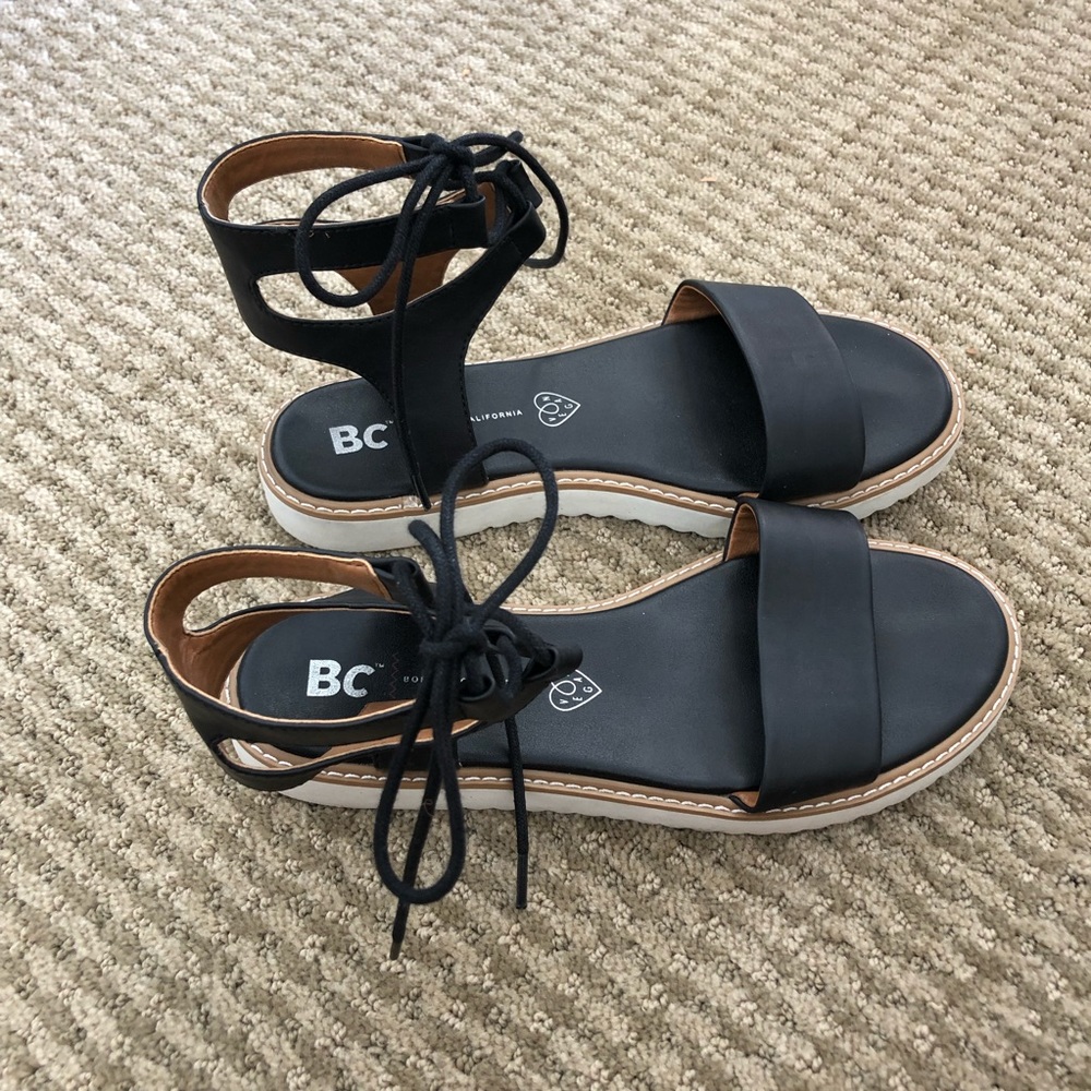 Lace up sandals